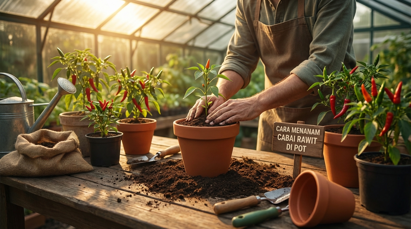 Cara Menanam Cabai Rawit di Pot