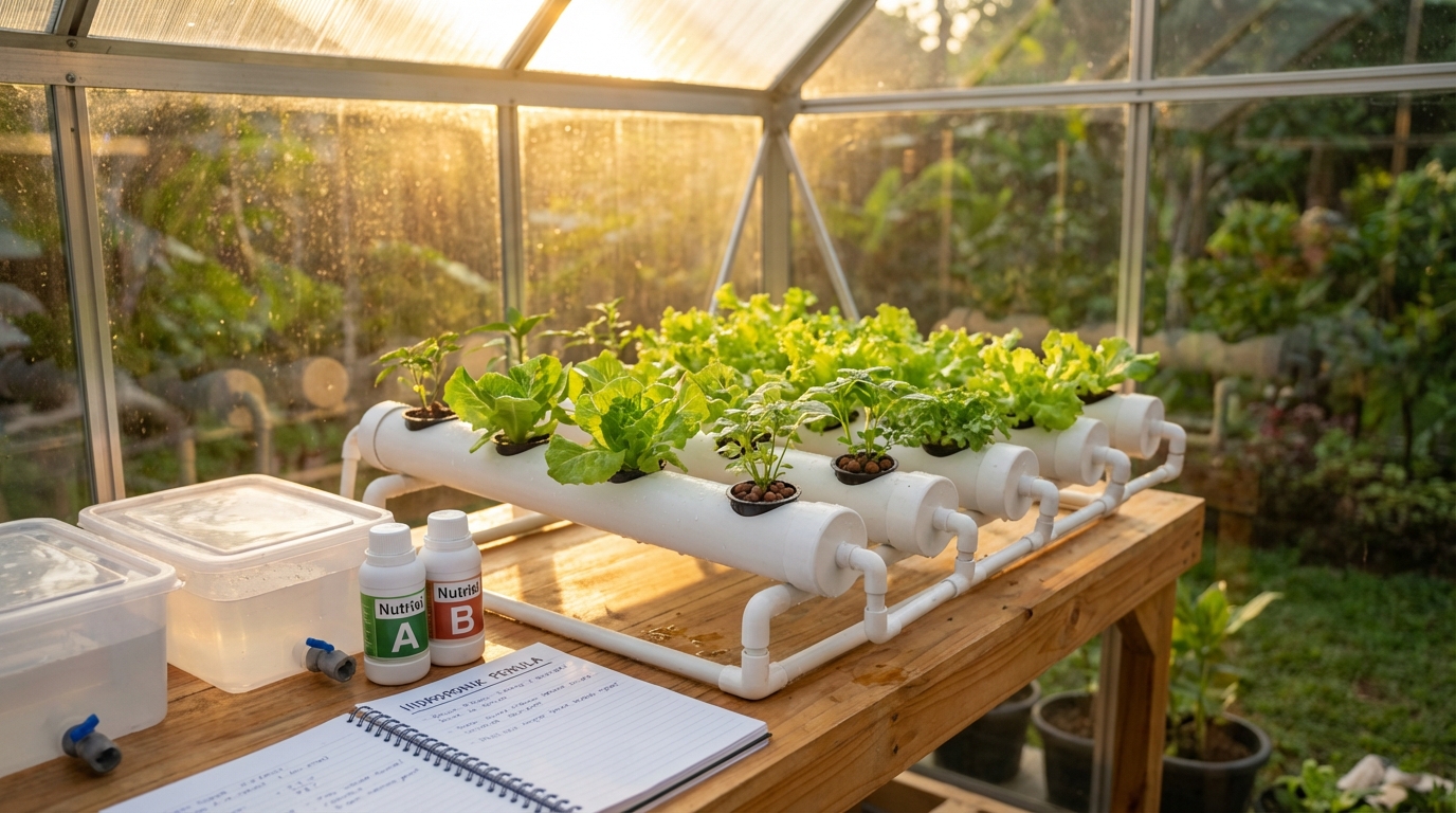 7 Langkah Cara Menanam Hidroponik untuk Pemula di Rumah (Panduan Lengkap 2026)