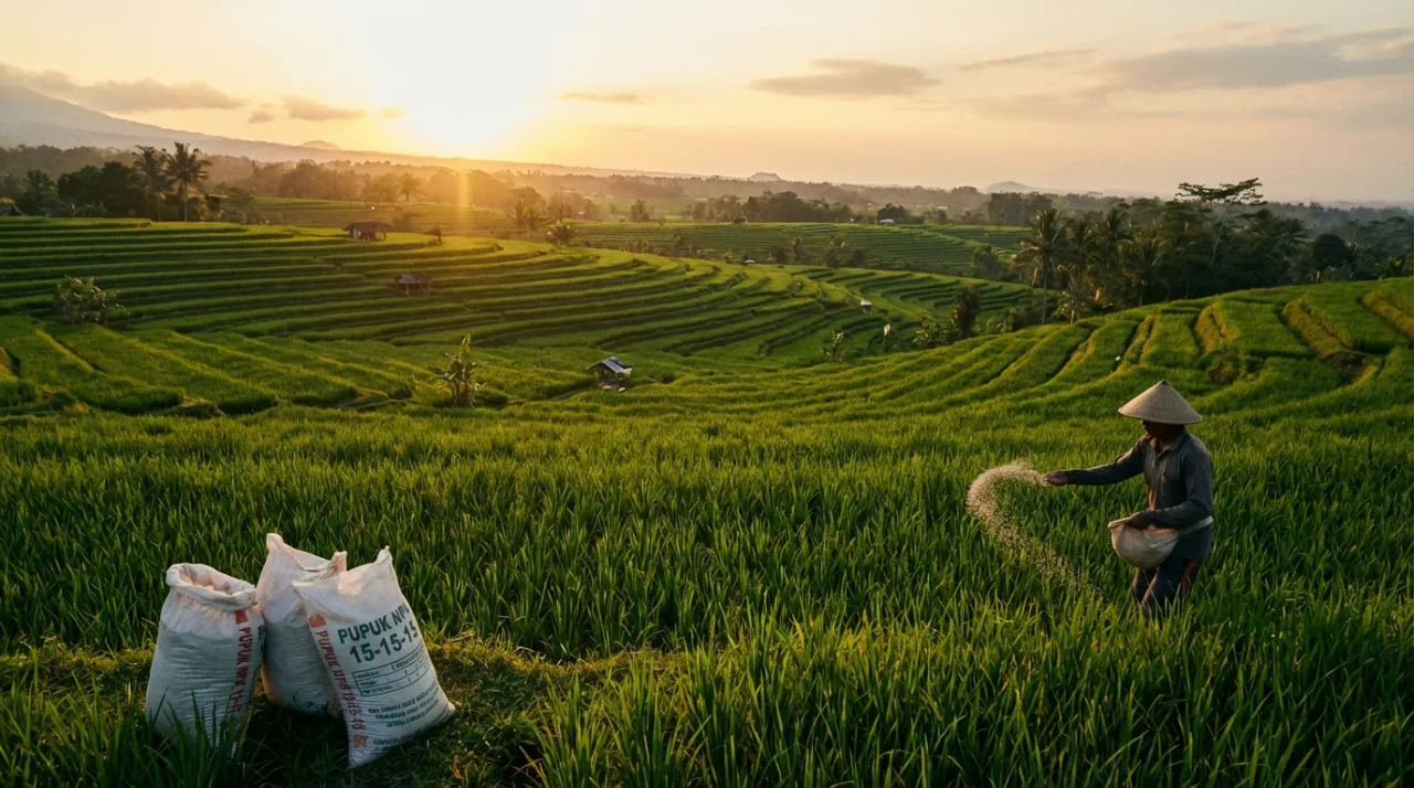 Pupuk NPK Terbaik untuk Padi: Dosis, Waktu & Cara Aplikasi