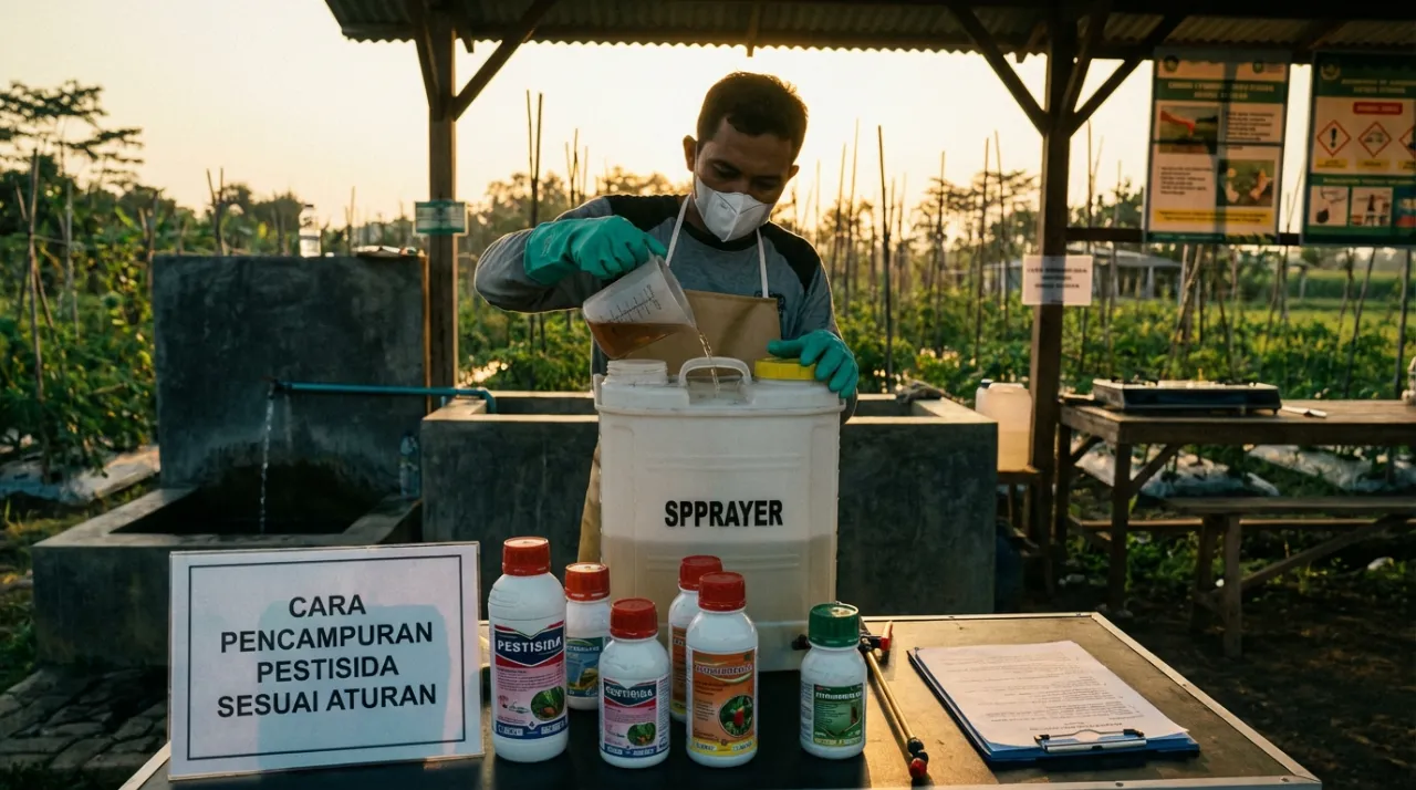 7 Panduan Lengkap & Tips Mencampur Pestisida Agar Tidak Terjadi Penggumpalan