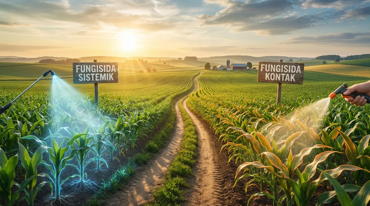 Panduan Lengkap Perbedaan Cara Kerja Fungisida Sistemik dan Kontak